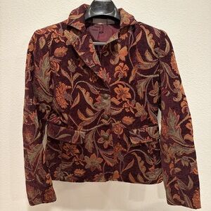 Vintage Kenar Blazer • Made in Macau • Size 4 • Cotton Blend